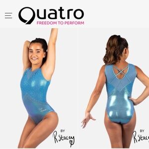 QUATRO LEOTARD SIZE 26” INTERMEDIATE NWT